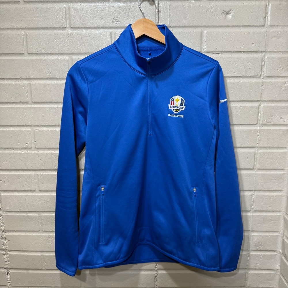 Nike Golf 2016 Ryder Cup Hazeltine Therma-FIT 1/4 Zip Pullover Blue Mens M